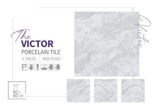 تصویر 1 از سرامیک پرسلان 80×80 مدل VICTOR + قیمت